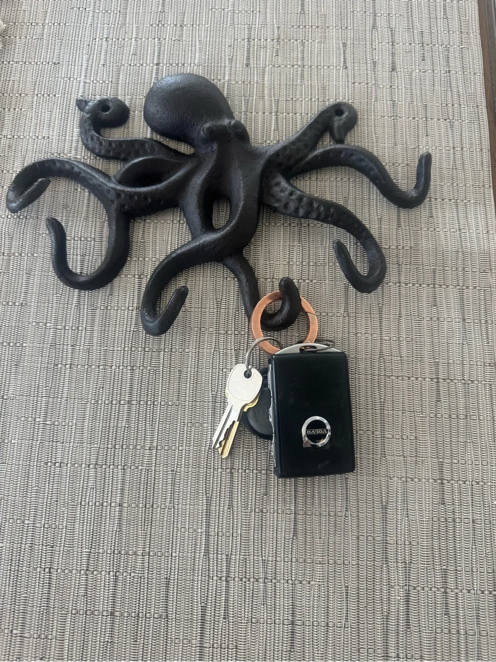 Black Octopus Wall Hook - Decorative Home Wall Decor metal new in box  hanger